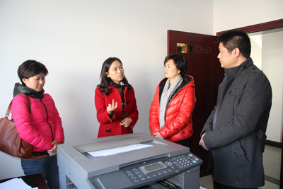 团市委副书记黄燕,组联部部长郭晓丽一行指导我县乡镇实体化"大团委"